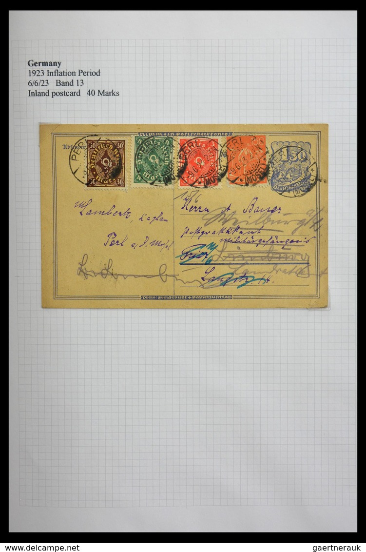 Deutsches Reich - Inflation: 1921-1923: Beautiful, offered intact, collection of over 650 covers fro