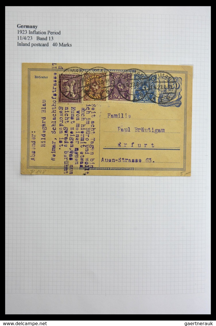 Deutsches Reich - Inflation: 1921-1923: Beautiful, offered intact, collection of over 650 covers fro