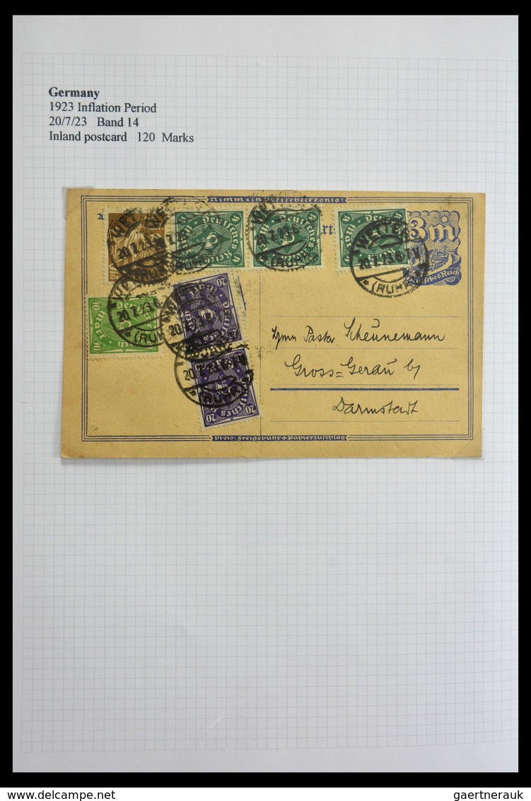 Deutsches Reich - Inflation: 1921-1923: Beautiful, offered intact, collection of over 650 covers fro