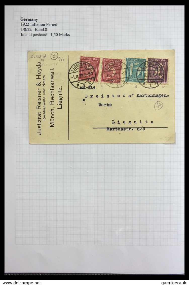 Deutsches Reich - Inflation: 1921-1923: Beautiful, offered intact, collection of over 650 covers fro