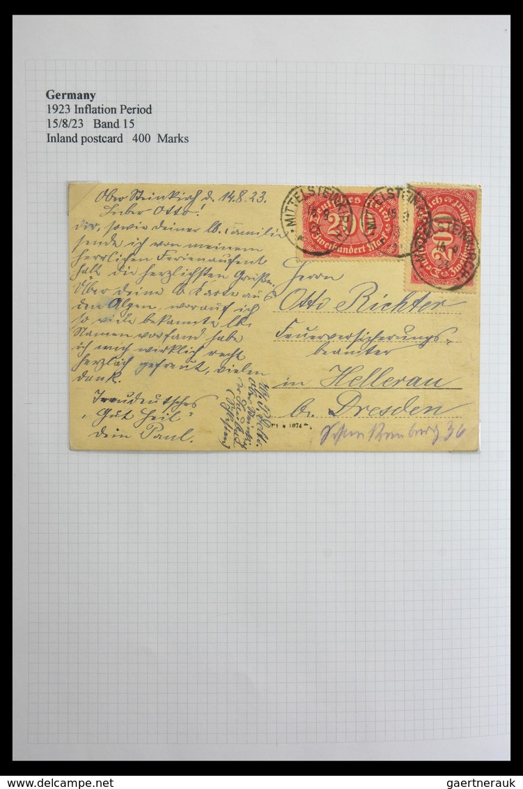 Deutsches Reich - Inflation: 1921-1923: Beautiful, offered intact, collection of over 650 covers fro