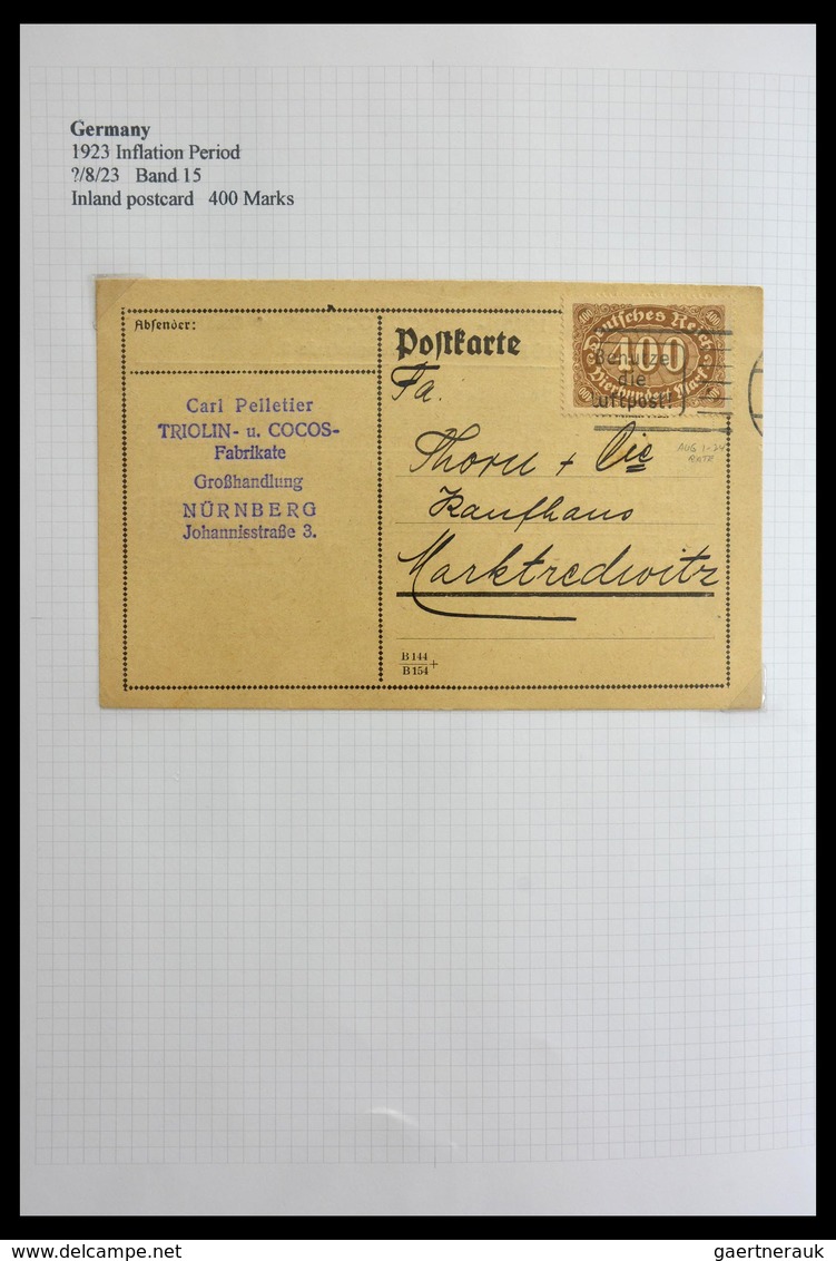 Deutsches Reich - Inflation: 1921-1923: Beautiful, offered intact, collection of over 650 covers fro