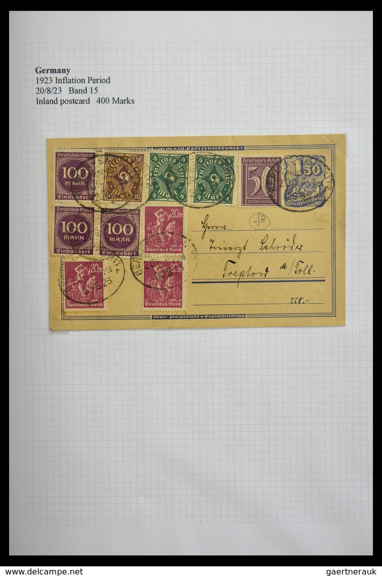 Deutsches Reich - Inflation: 1921-1923: Beautiful, offered intact, collection of over 650 covers fro