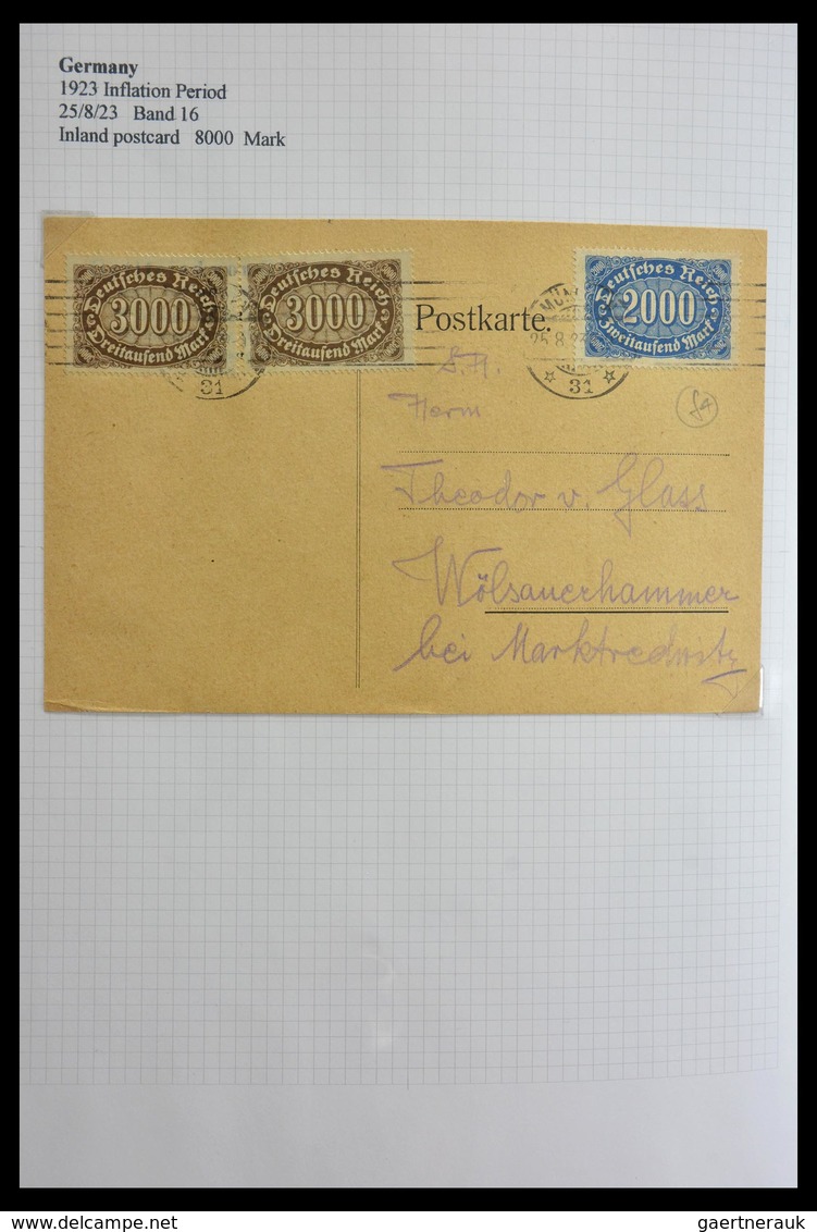 Deutsches Reich - Inflation: 1921-1923: Beautiful, offered intact, collection of over 650 covers fro