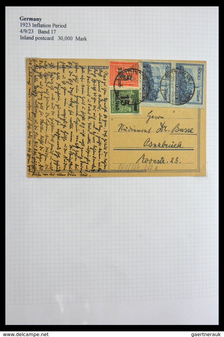 Deutsches Reich - Inflation: 1921-1923: Beautiful, offered intact, collection of over 650 covers fro