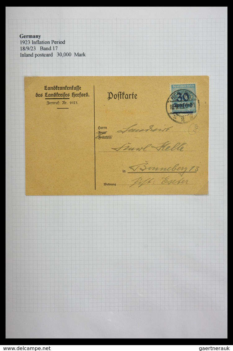 Deutsches Reich - Inflation: 1921-1923: Beautiful, offered intact, collection of over 650 covers fro