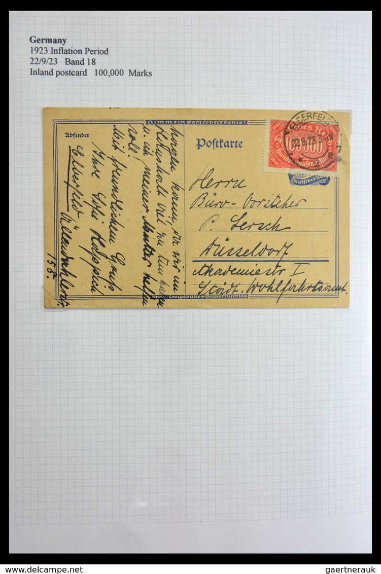 Deutsches Reich - Inflation: 1921-1923: Beautiful, offered intact, collection of over 650 covers fro