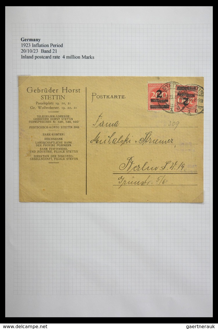 Deutsches Reich - Inflation: 1921-1923: Beautiful, offered intact, collection of over 650 covers fro