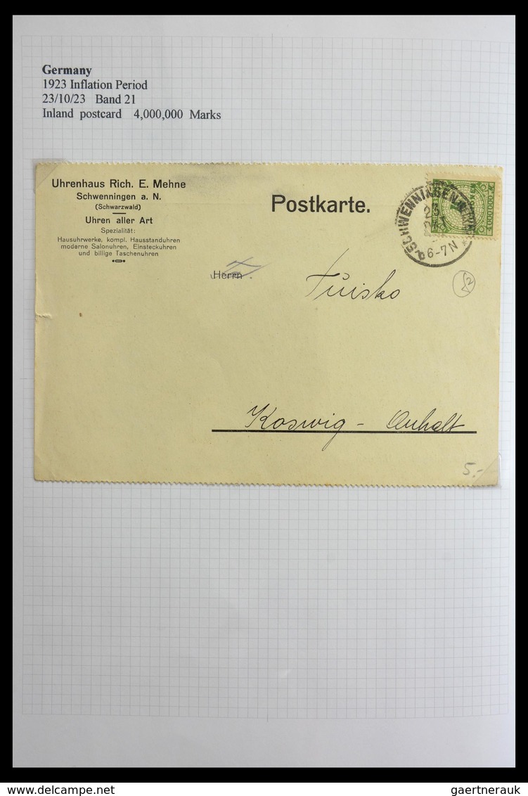 Deutsches Reich - Inflation: 1921-1923: Beautiful, offered intact, collection of over 650 covers fro