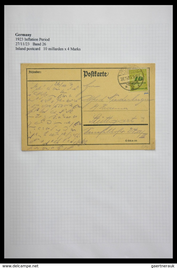 Deutsches Reich - Inflation: 1921-1923: Beautiful, offered intact, collection of over 650 covers fro