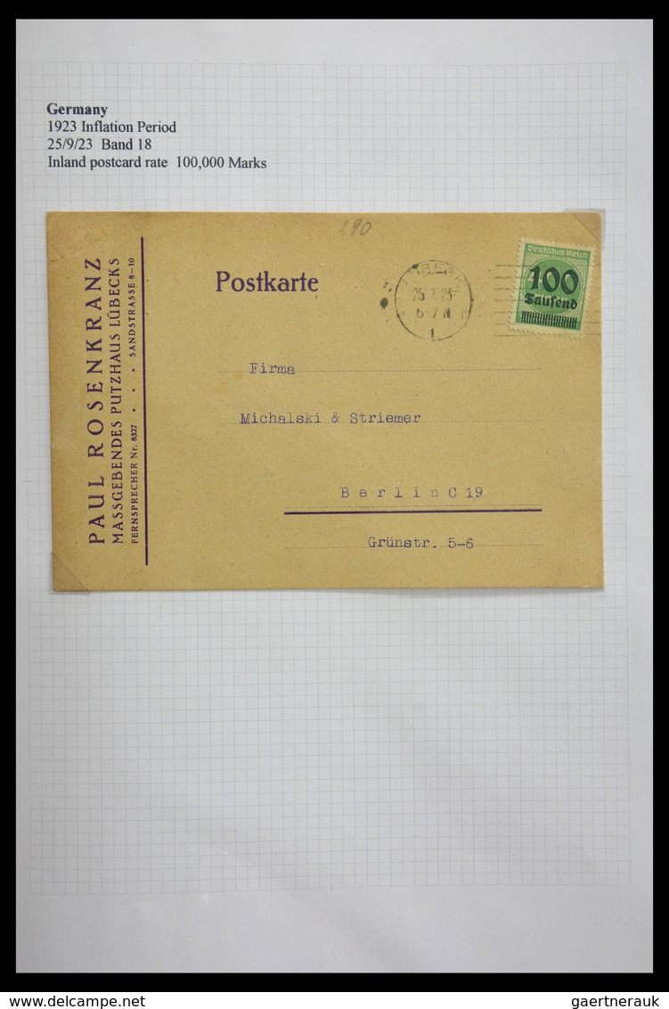 Deutsches Reich - Inflation: 1921-1923: Beautiful, offered intact, collection of over 650 covers fro