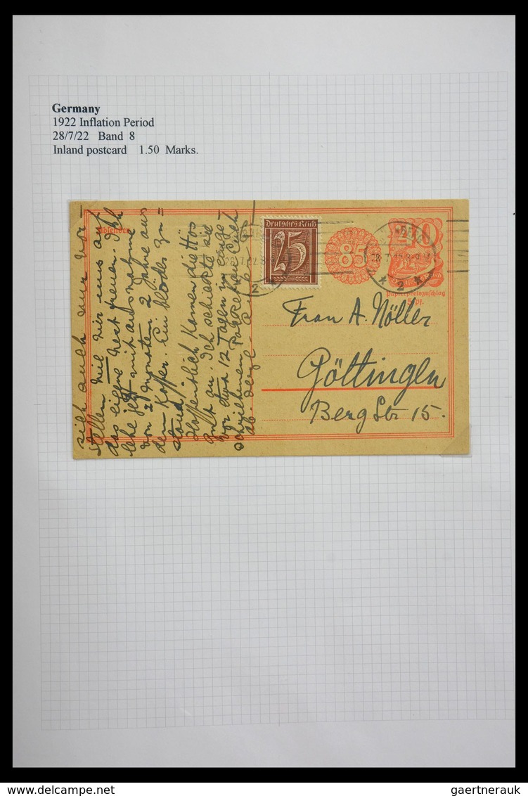 Deutsches Reich - Inflation: 1921-1923: Beautiful, offered intact, collection of over 650 covers fro