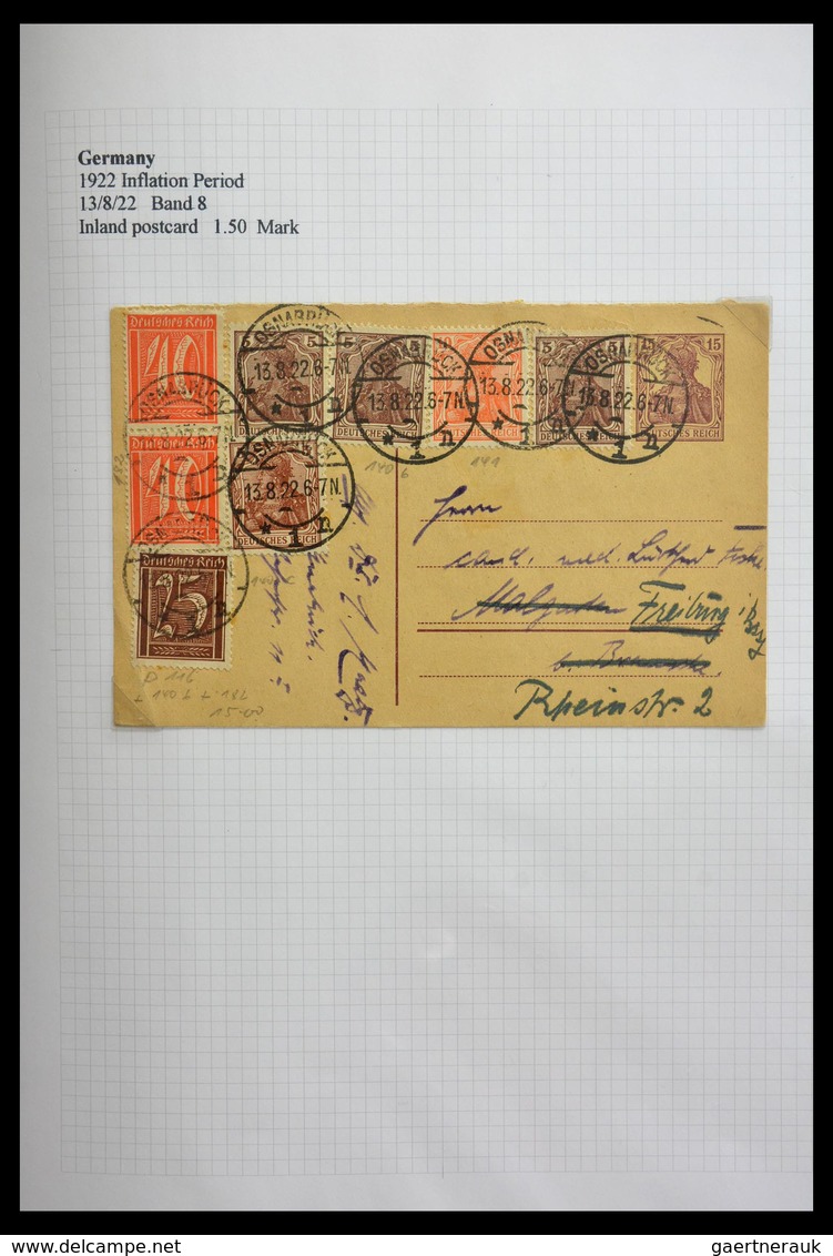 Deutsches Reich - Inflation: 1921-1923: Beautiful, offered intact, collection of over 650 covers fro