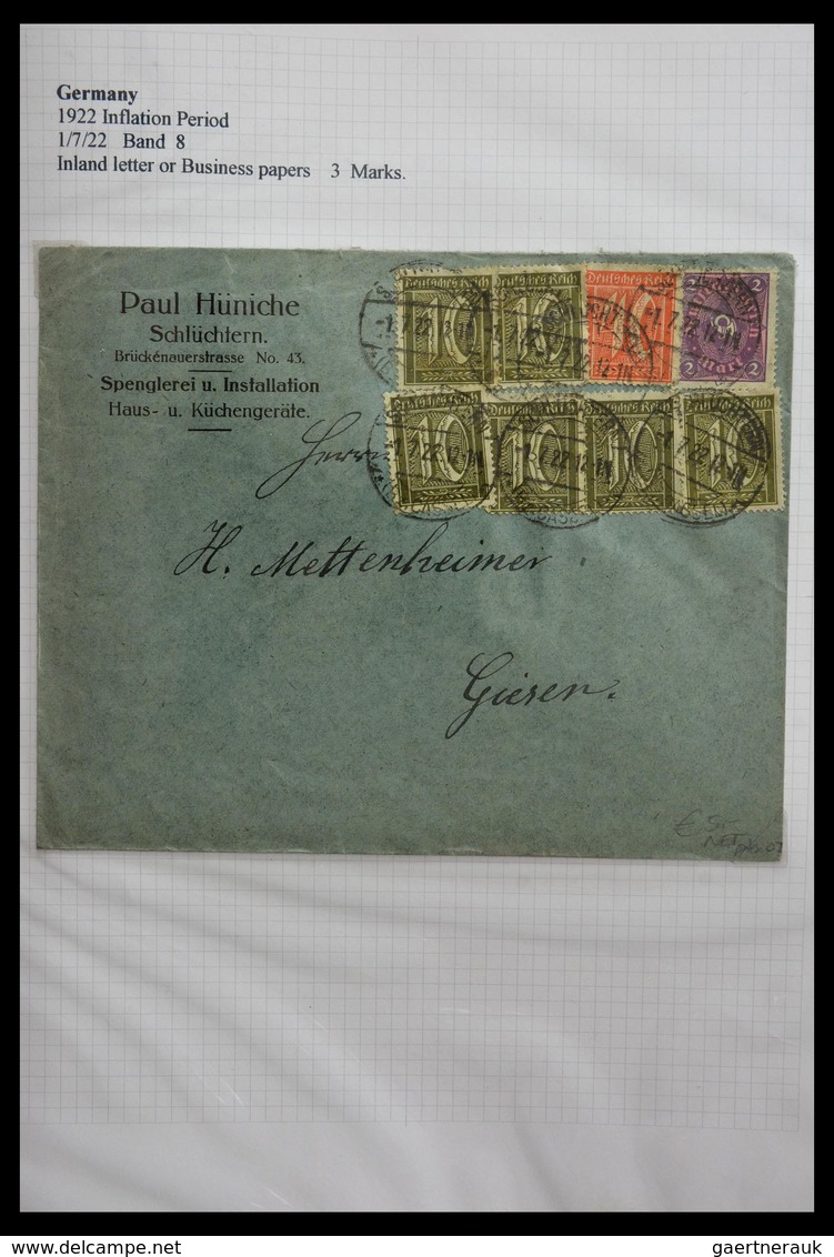 Deutsches Reich - Inflation: 1921-1923: Beautiful, offered intact, collection of over 650 covers fro