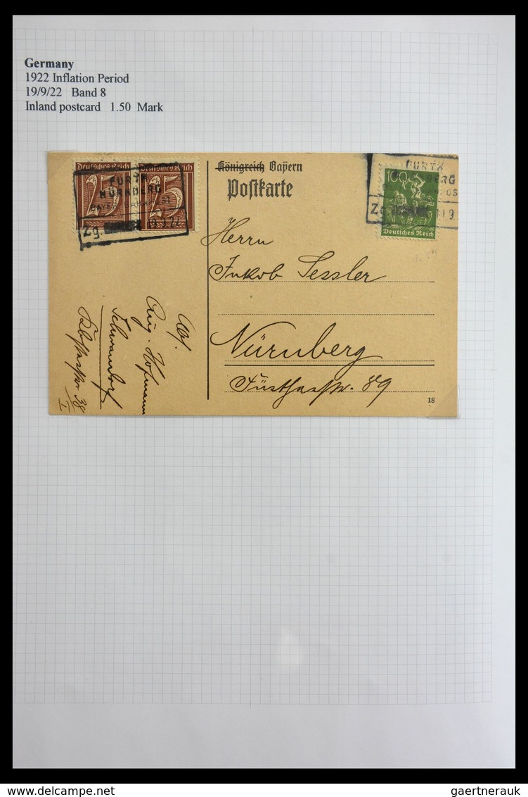 Deutsches Reich - Inflation: 1921-1923: Beautiful, offered intact, collection of over 650 covers fro