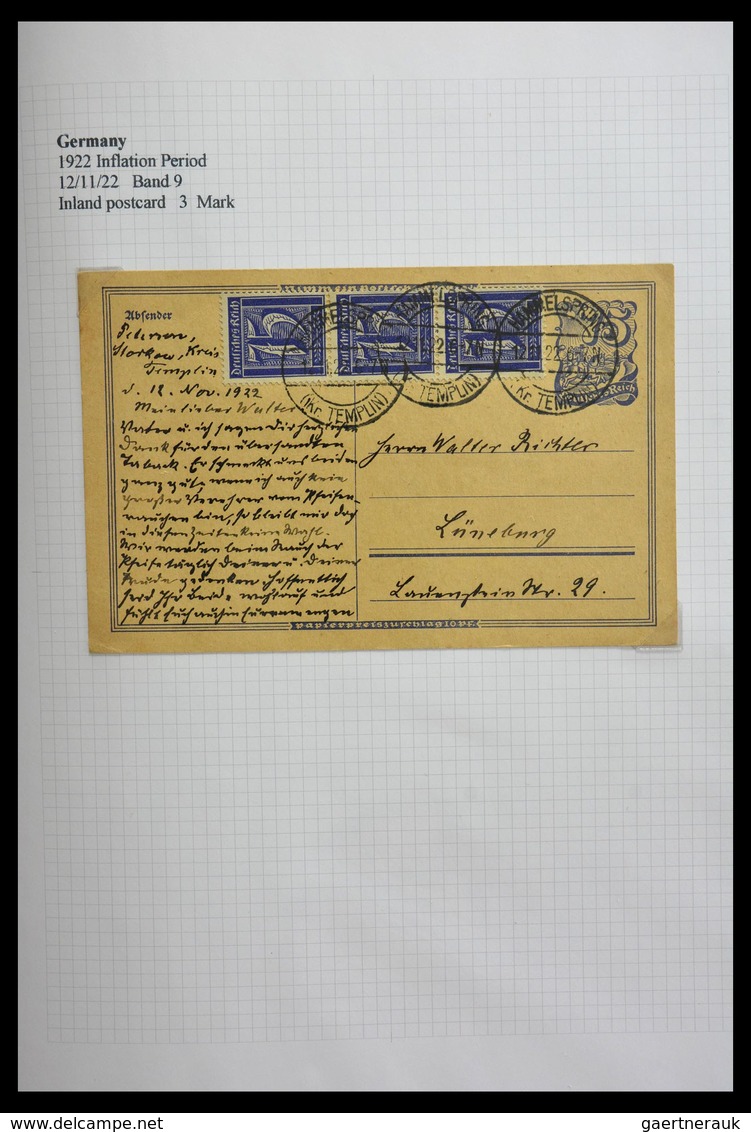 Deutsches Reich - Inflation: 1921-1923: Beautiful, offered intact, collection of over 650 covers fro