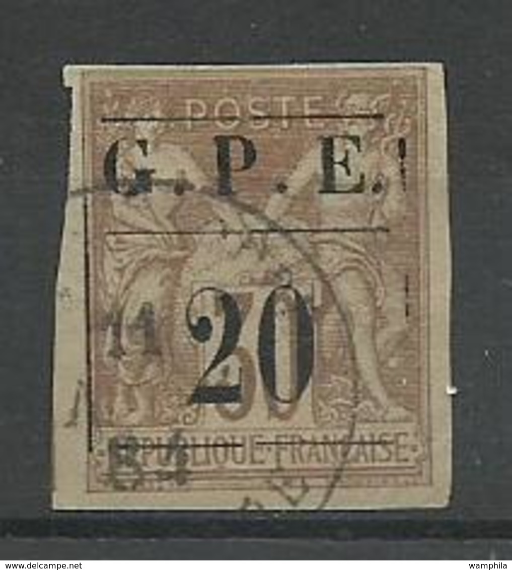 Guadeloupe YT N° 1 Obl. Cote 70€ - Oblitérés