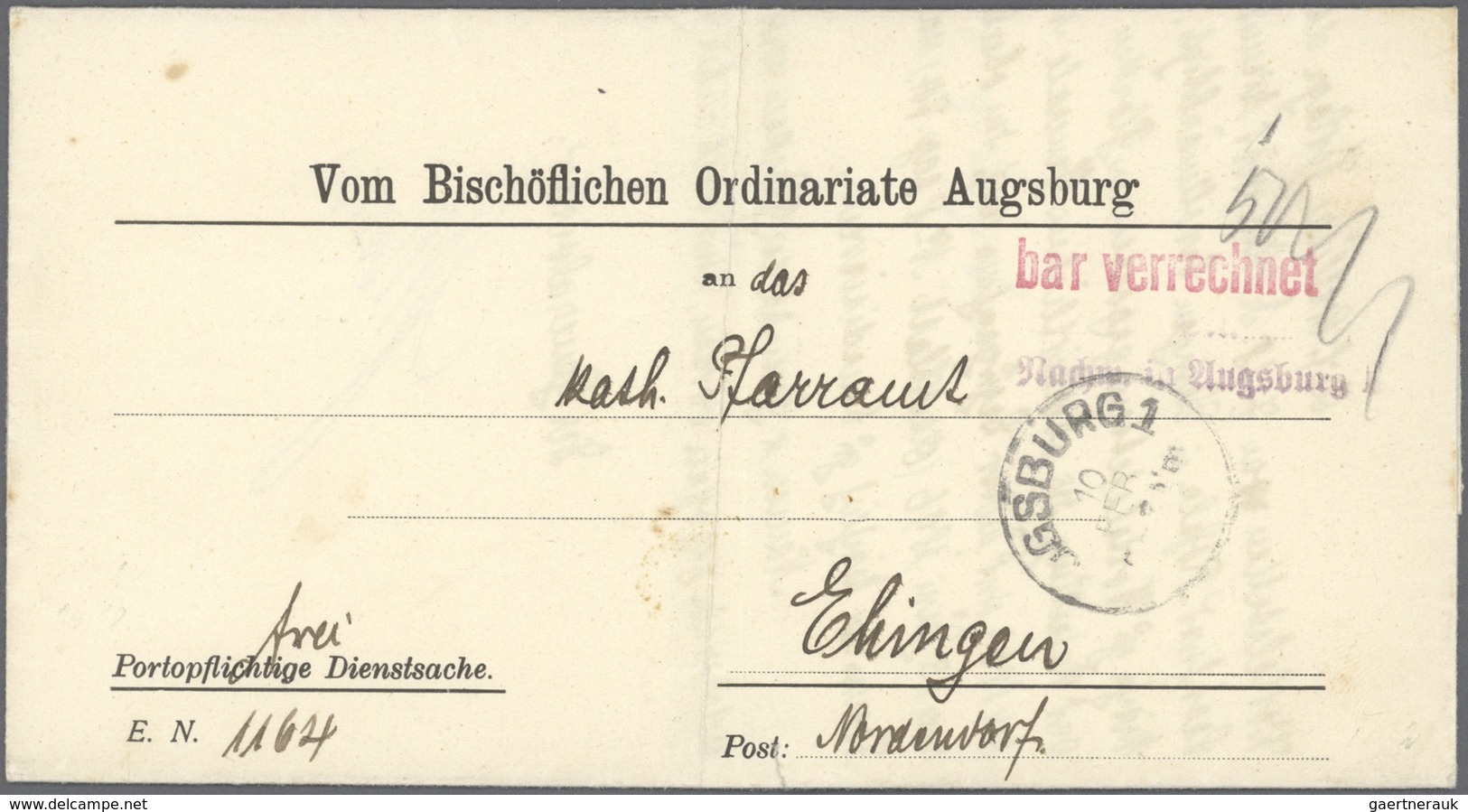 Deutsches Reich - Inflation: 1923, Interessante Sammlung "Barfrankaturen" Inkl. Postfreistempel Und - Collections