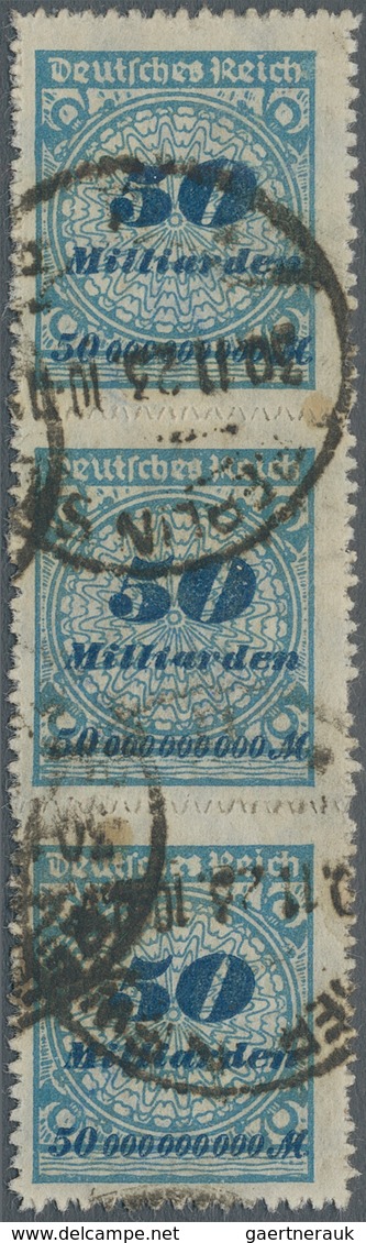 Deutsches Reich - Inflation: 1923, Korbdeckel-Muster, Partie Von 51 Gestempelten Marken Je Gepr. Inf - Sammlungen