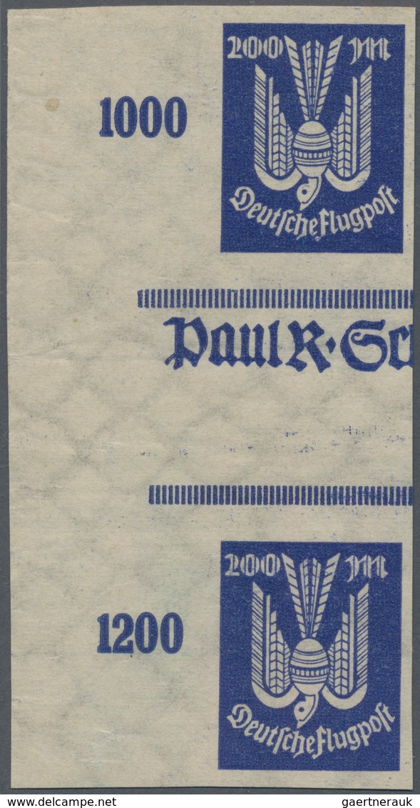 Deutsches Reich - Inflation: 1923, Spezialitätenpartie Mit Ungezähnten Marken, Kopfstehenden Aufdruc - Sammlungen