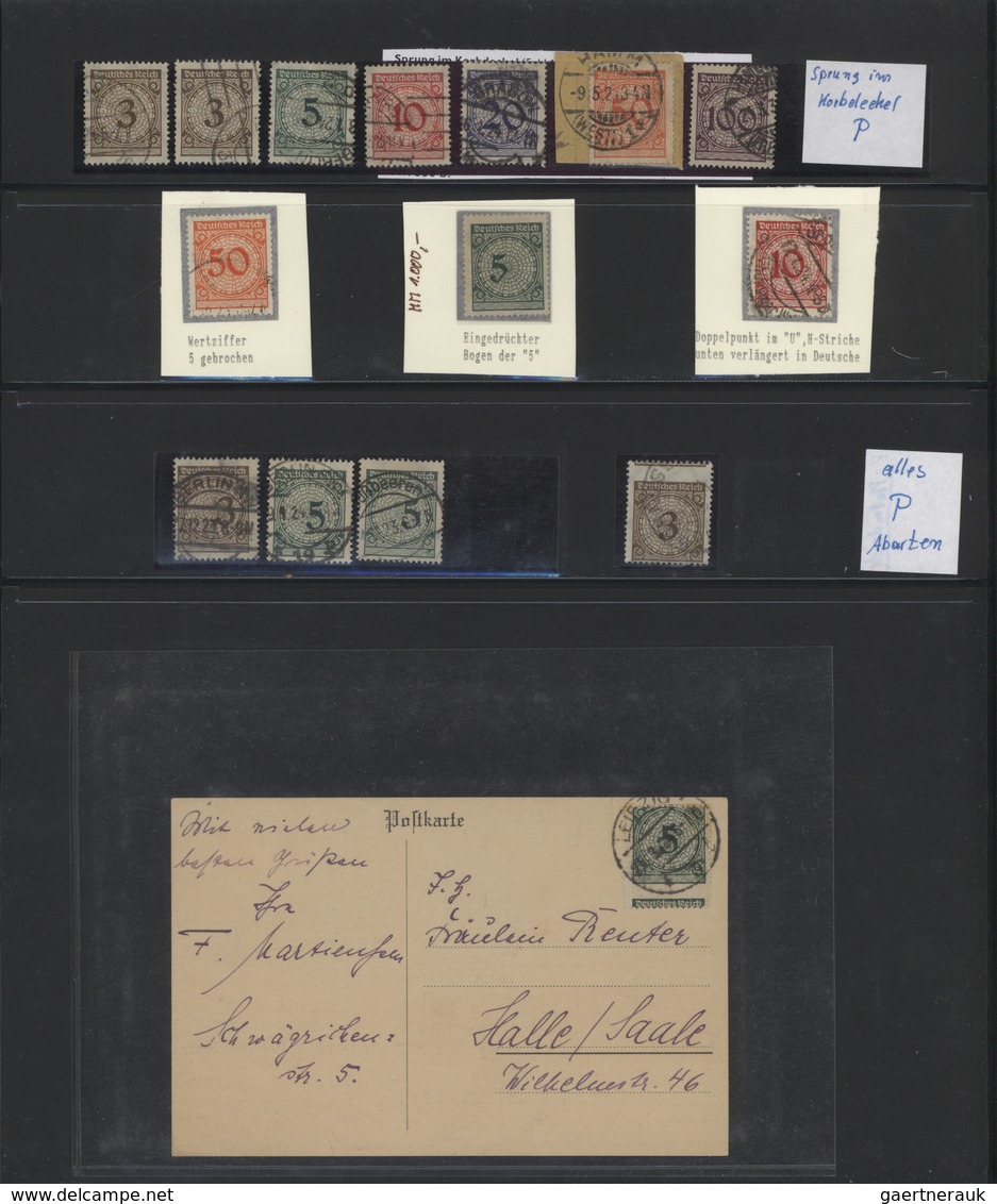 Deutsches Reich - Weimar: 1923/1924, Nette Spezial-Sammlungspartie Der Rentenpfennigausgabe, Dabei 5 - Collections