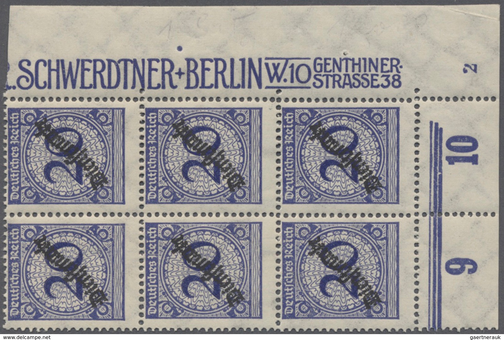 Deutsches Reich - Weimar: 1923/1932, Spezialitäten Und Besonderheiten, Vielseitiges Lot Mit U.a. Obe - Sammlungen