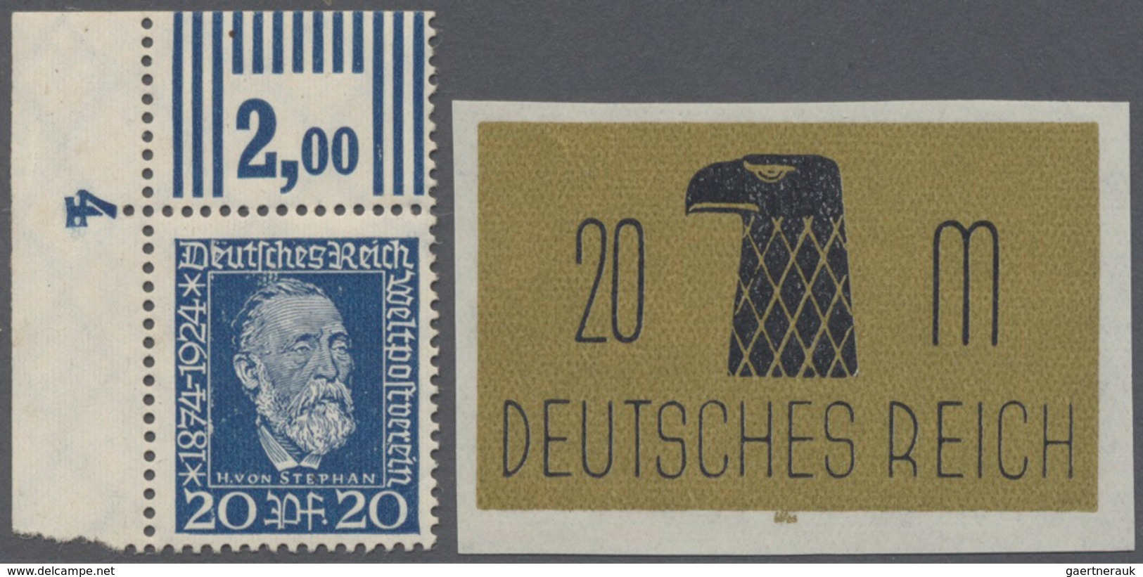 Deutsches Reich - Weimar: 1923/1932, Spezialitäten Und Besonderheiten, Vielseitiges Lot Mit U.a. Obe - Collections