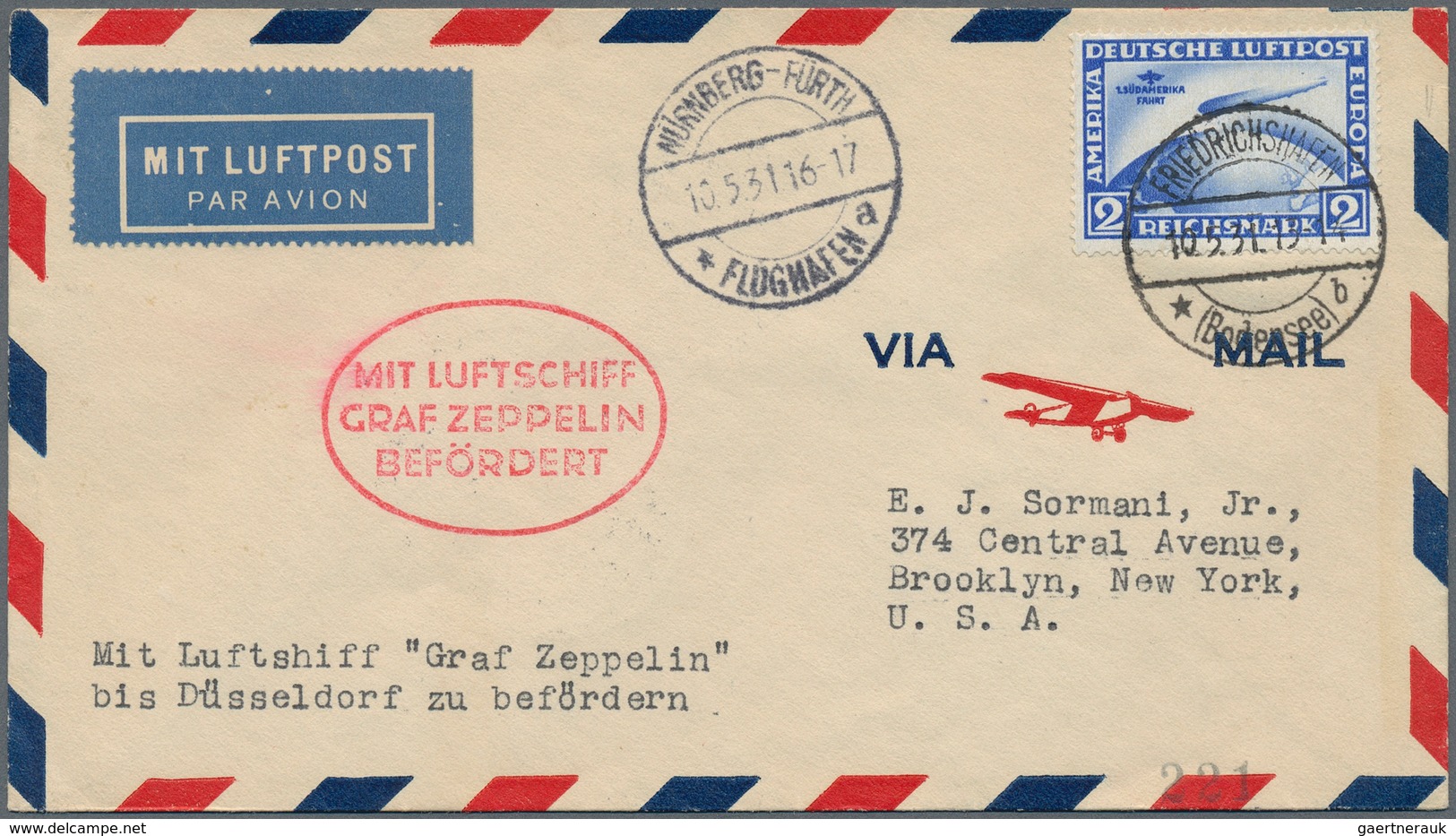 Deutsches Reich - Weimar: 1930-1931, Partie Mit 5 Zeppelin Belegen Mit Marken Der Polar- Und Südamer - Sammlungen