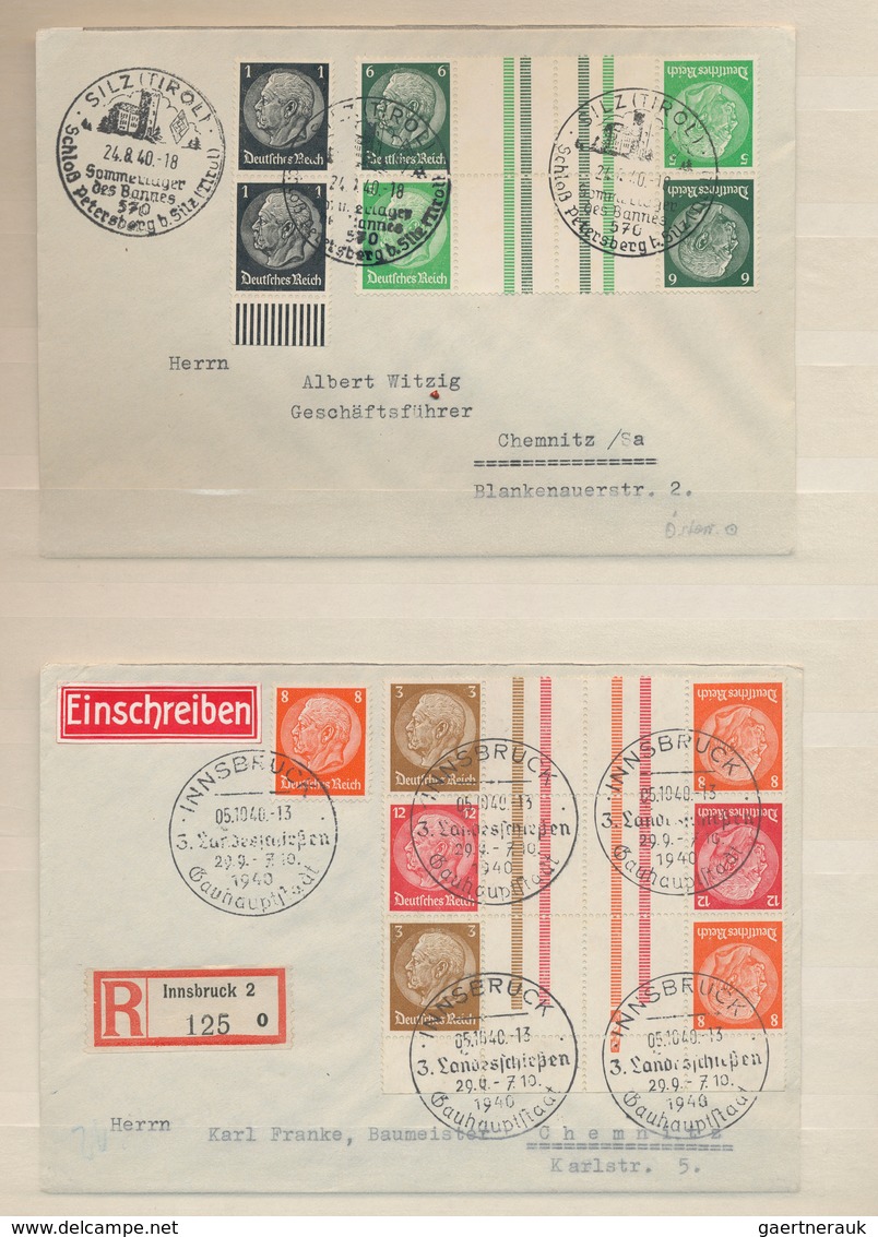 Deutsches Reich - 3. Reich: 1915-1945 Ca.: Kollektion Von 75 Briefen, Postkarten, Ansichts- Und Prop - Usados