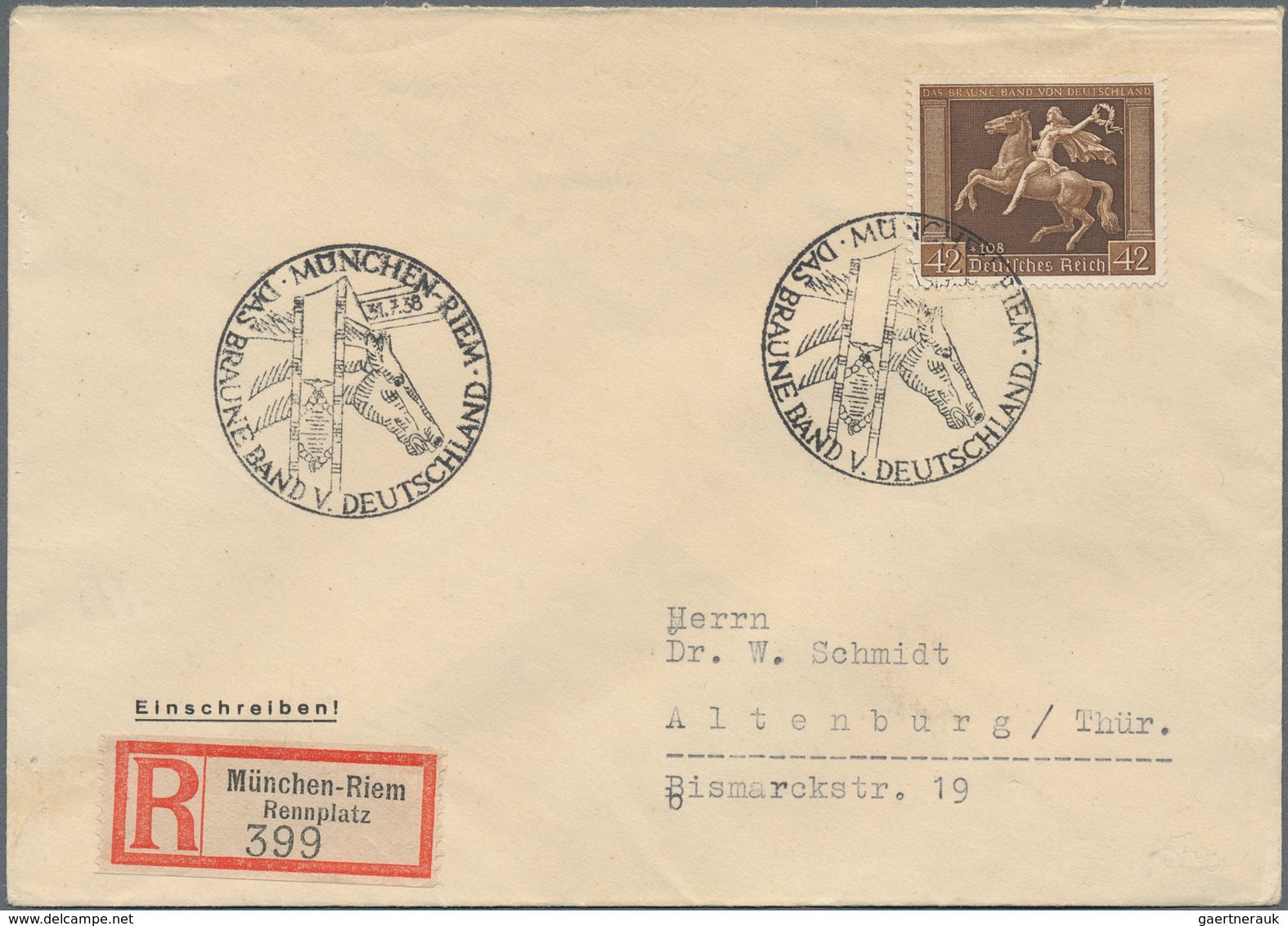 Deutsches Reich - 3. Reich: 1923/1944, Partie Von 18 Belegen (meist III.Reich), Dabei Attraktive Sat - Used Stamps