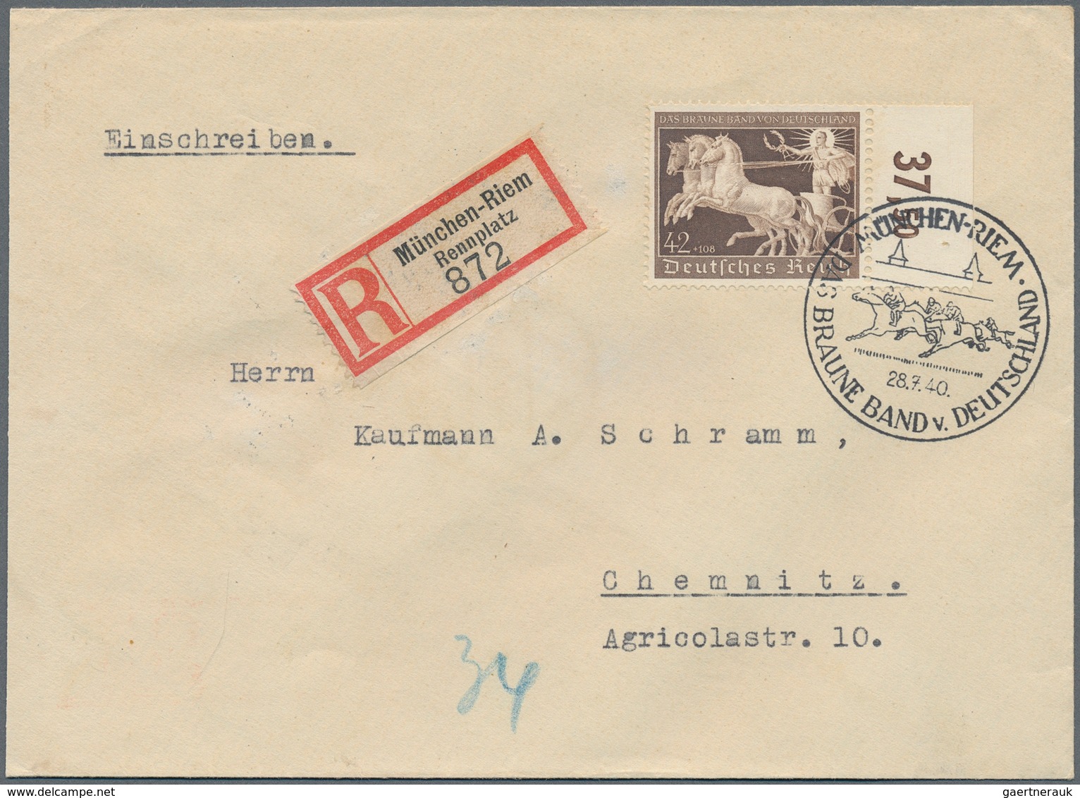 Deutsches Reich - 3. Reich: 1923/1944, Partie Von 18 Belegen (meist III.Reich), Dabei Attraktive Sat - Used Stamps