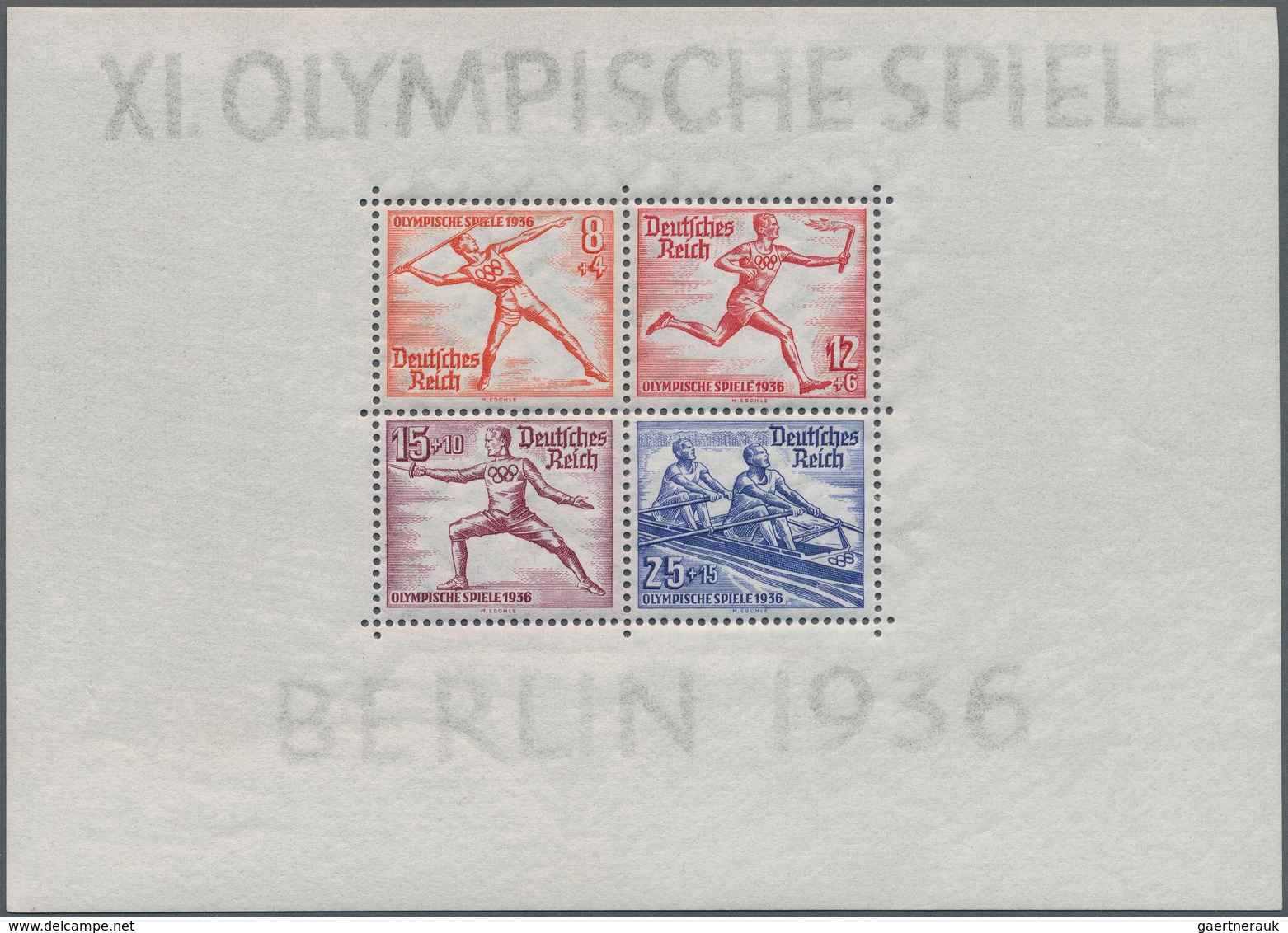 Deutsches Reich - 3. Reich: 1924/40 Ca., Sammlung Besserer Sätze Und Einzelstücke Im Steckalbum, Ent - Used Stamps