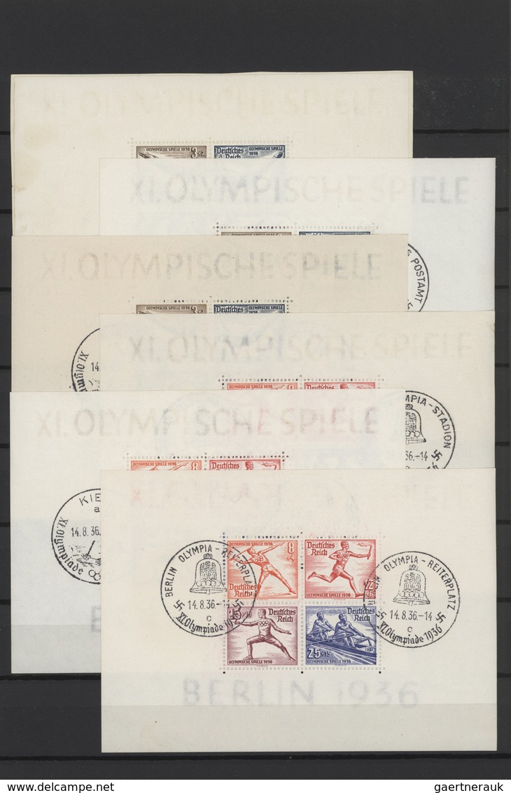 Deutsches Reich - 3. Reich: 1930/1941, Zusammenstellung Auf Steckseiten Mit Schwerpunkt Bei Den 31 B - Used Stamps