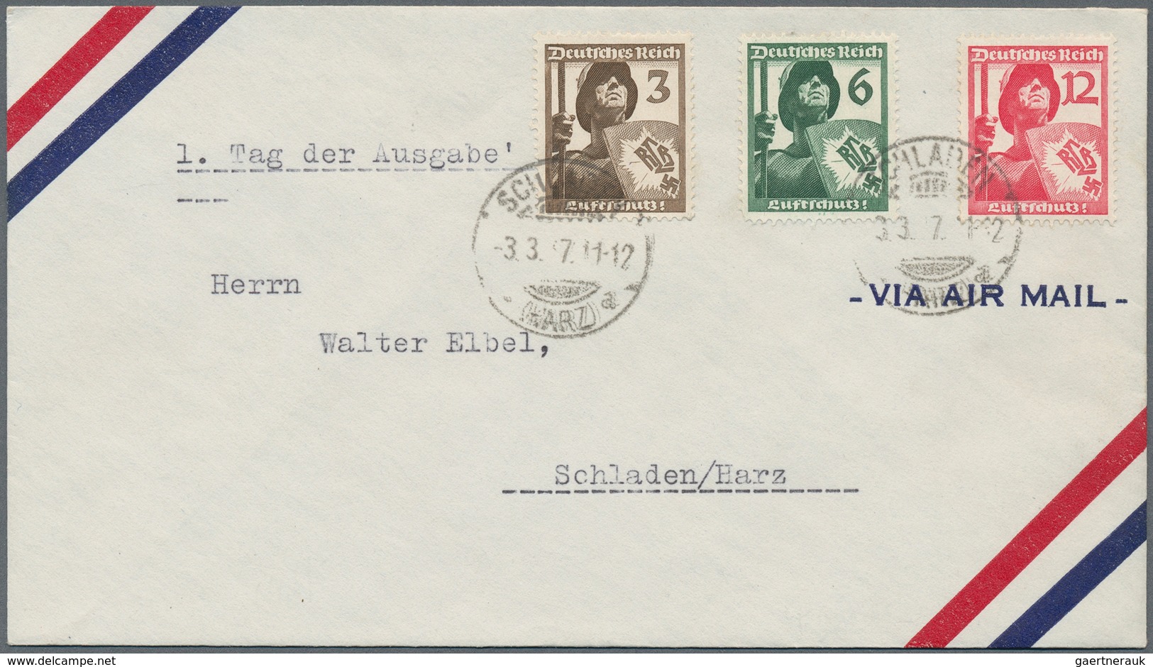 Deutsches Reich - 3. Reich: 1933/1944, Sammlungsbestand von ca. 68 Ersttags-Briefen/-Karten, dabei u