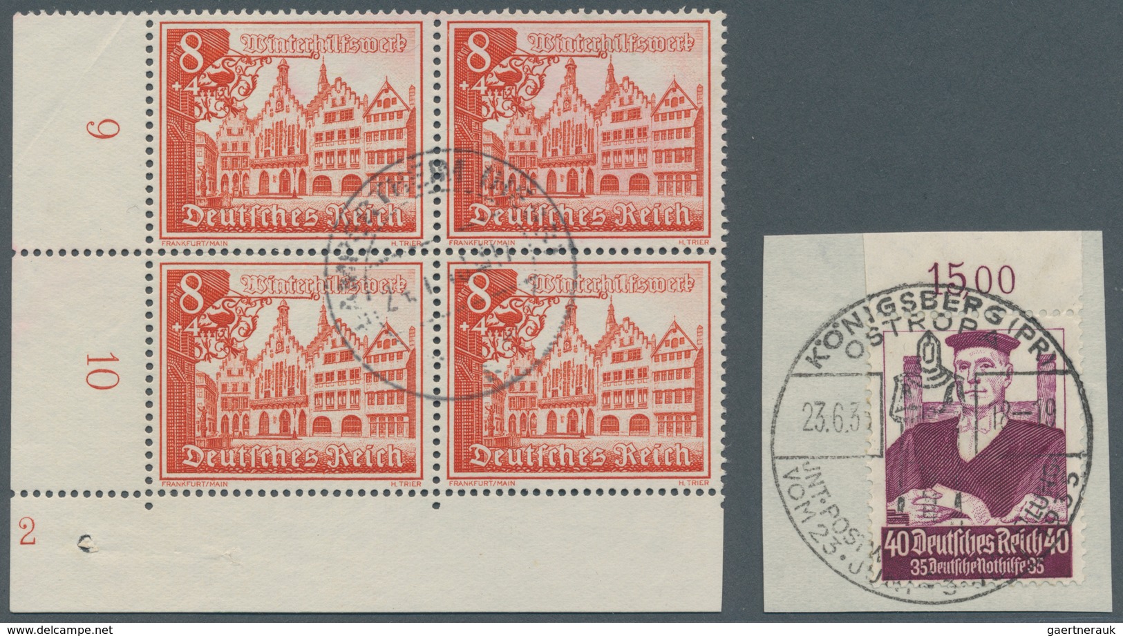 Deutsches Reich - 3. Reich: 1933/1944, Sauber Gestempelte Partie Mit Etlichen Ideal Entwerteten Stüc - Used Stamps