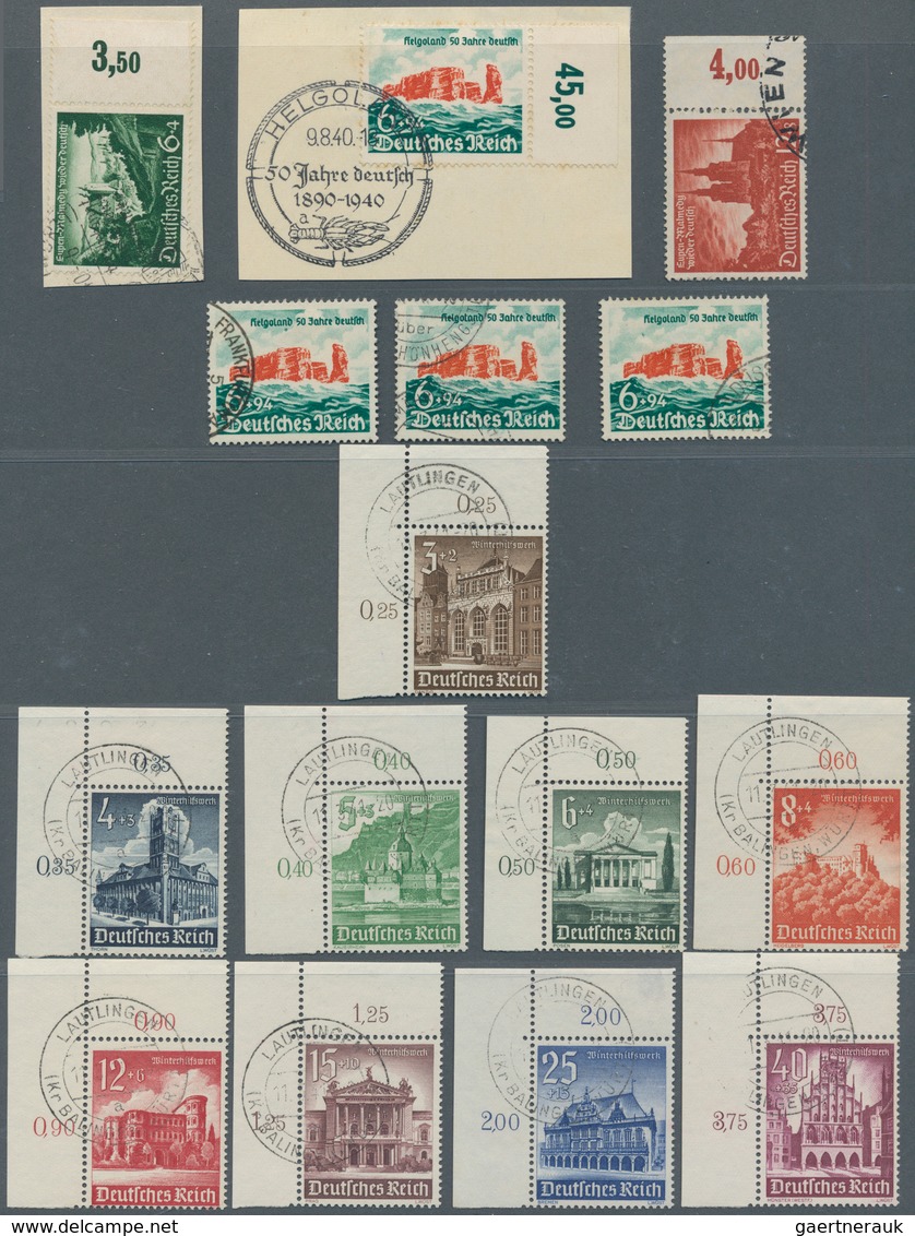 Deutsches Reich - 3. Reich: 1933/45, Mit Ausnahme Von MiNr 496/7 Und 802B Vollständige Bzw. überkomp - Used Stamps