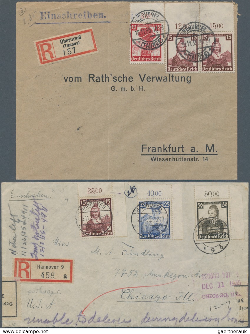 Deutsches Reich - 3. Reich: 1933/45, mit Ausnahme von MiNr 496/7 und 802B vollständige bzw. überkomp
