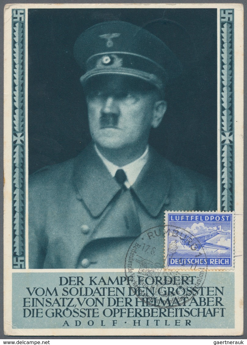 Deutsches Reich - 3. Reich: 1938-1944, Partie Mit Rund 110 Briefen, Ganzsachen, Karten Und Stempelbe - Gebraucht