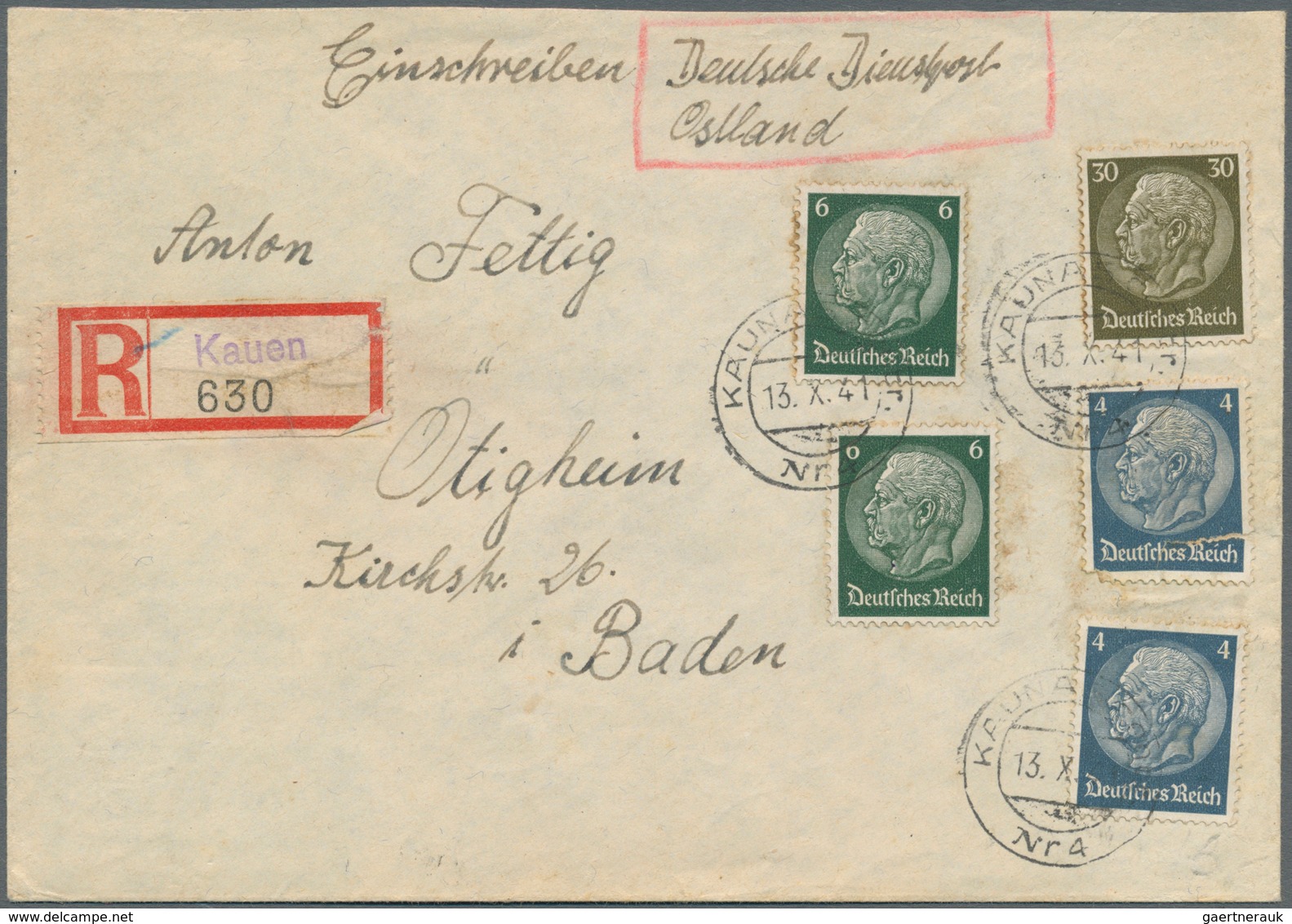 Deutsches Reich - 3. Reich: 1942/1945 (ca.), Partie Von Ca. 60 Belegen, Dabei Deutsche Dienstpost So - Gebraucht