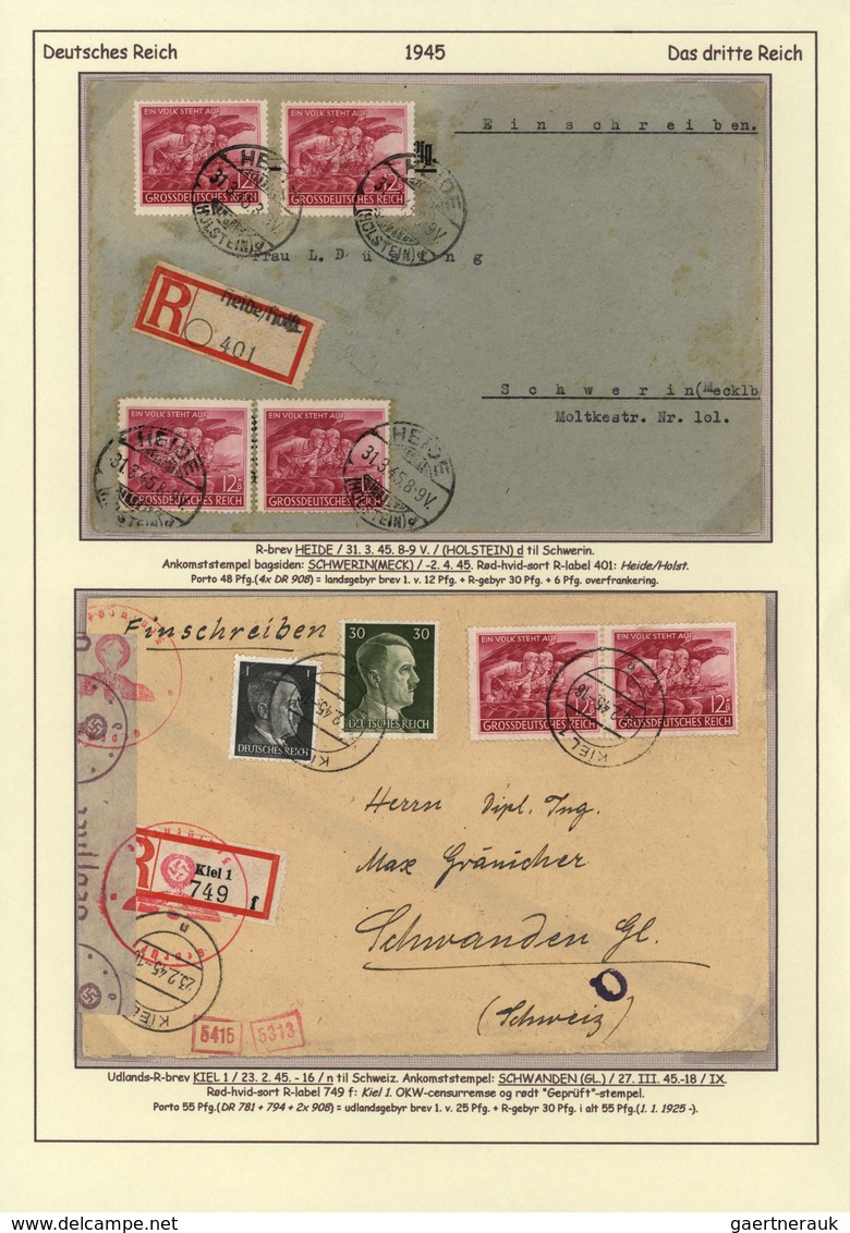 Deutsches Reich - 3. Reich: 1944 - 1945, Die Letzten 12 Monate Des III Reichs Im Spiegel Der Briefma - Used Stamps