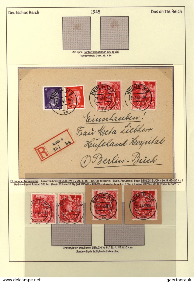 Deutsches Reich - 3. Reich: 1944 - 1945, Die Letzten 12 Monate Des III Reichs Im Spiegel Der Briefma - Used Stamps