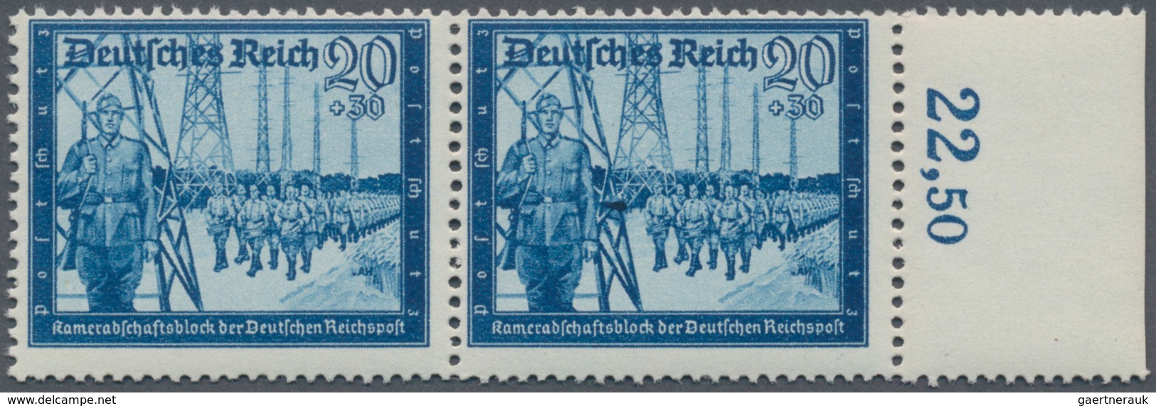 Deutsches Reich - 3. Reich: 1944, 20 Pfg. Postkameradschaft, Einwandfrei Postfrisch Vom Rechten Boge - Gebraucht