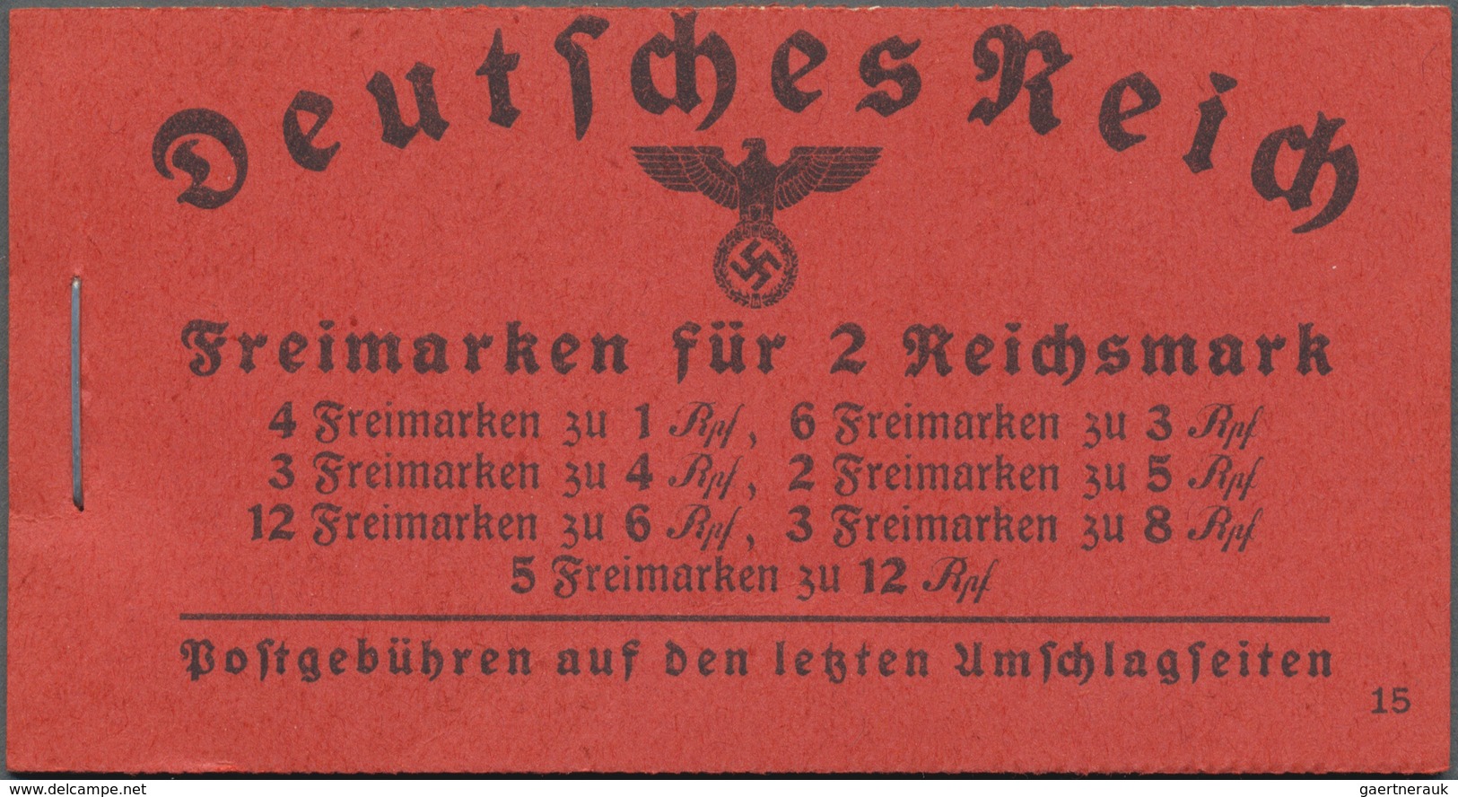 Deutsches Reich - Markenheftchen: 1926/1941, Partie Von 57 Postfrischen Markenheftchen, Eines Mit At - Booklets