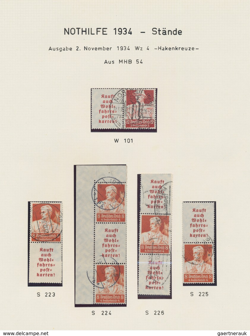 Deutsches Reich - Zusammendrucke: 1933/1941, sauber gestempelte Sammlung der Zusammendruck-Kombinati