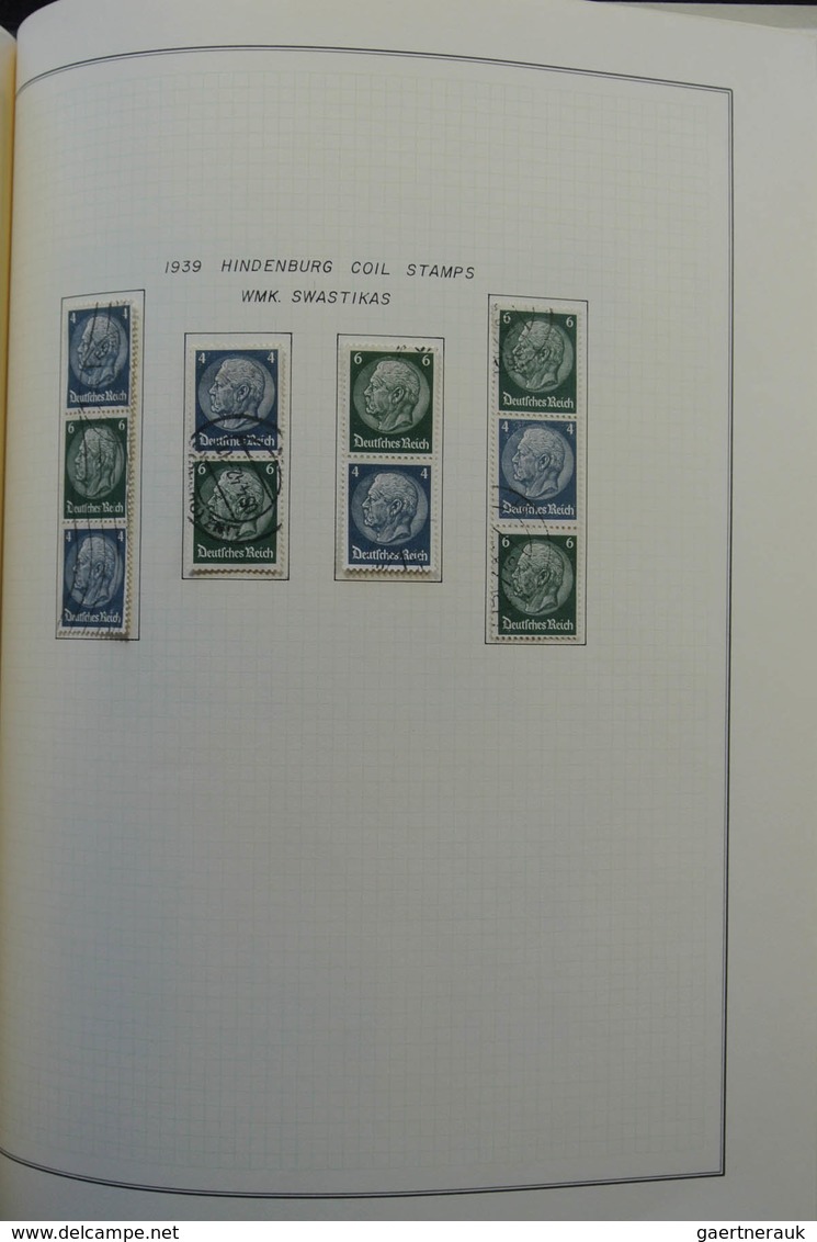 Deutsches Reich - Zusammendrucke: 1933-1942: Very well filled, used collection combinations of Germa