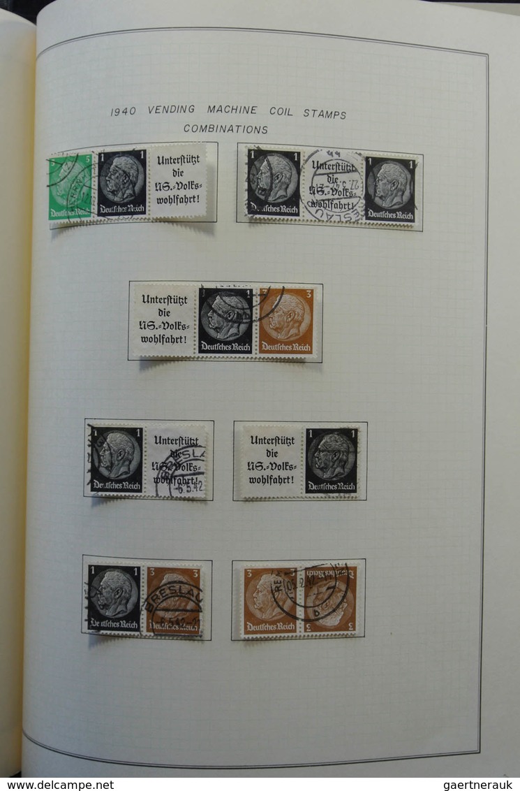 Deutsches Reich - Zusammendrucke: 1933-1942: Very well filled, used collection combinations of Germa