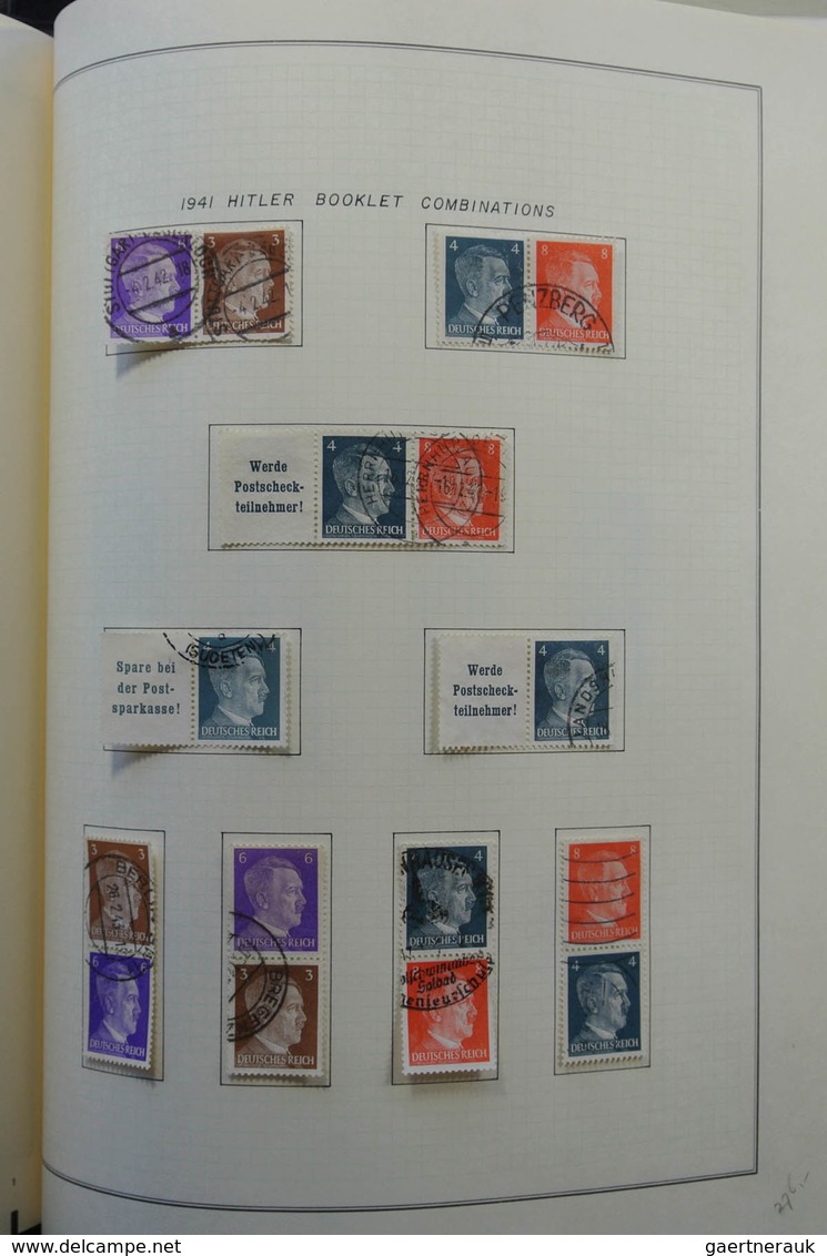 Deutsches Reich - Zusammendrucke: 1933-1942: Very well filled, used collection combinations of Germa