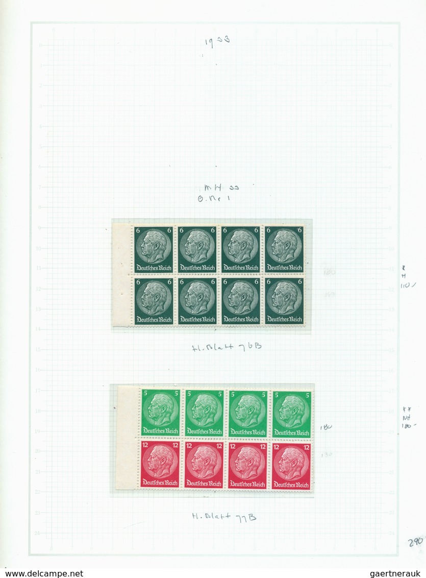 Deutsches Reich - Zusammendrucke: 1938/45, Sehr Saubere Ungebrauchte Und (meist) Postfrische Sammlun - Se-Tenant