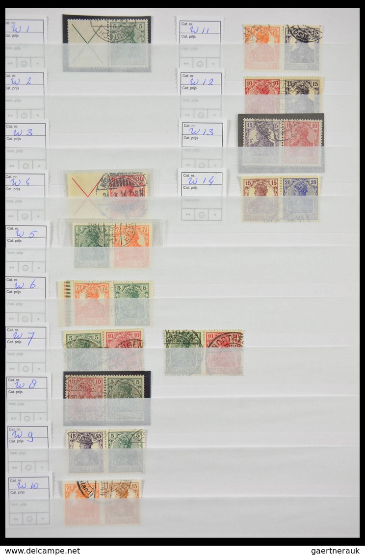 Deutsches Reich - Zusammendrucke: Beautiful, Cancelled Collection Combinations Of German Reich In Fa - Zusammendrucke