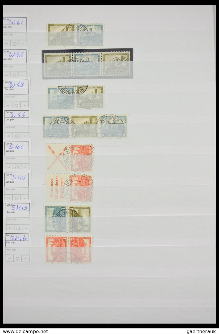 Deutsches Reich - Zusammendrucke: Beautiful, cancelled collection combinations of German Reich in fa